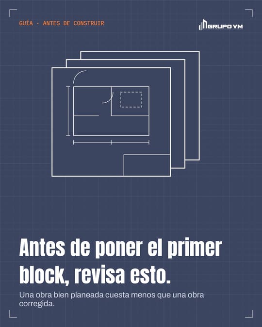 Publicación: antes de poner el primer block